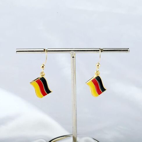 CENWA German Flag Charm Earring Germany Flag Gift National Flag Earrings in Saudi Arabia