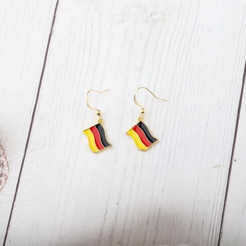 CENWA German Flag Charm Earring Germany Flag Gift National Flag Earrings in Saudi Arabia