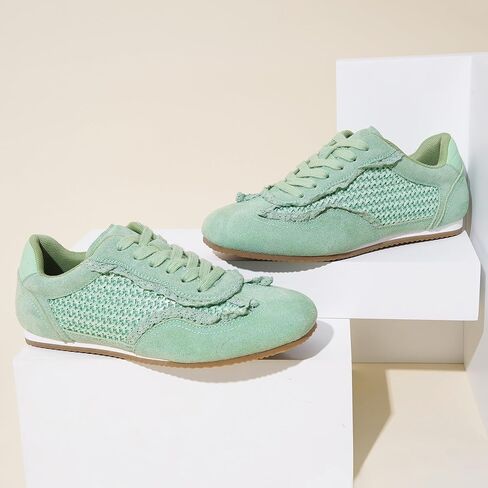 Vepose Women's Fashion Sneakers, Dressy Casual Square Toe Lace Detail Retro Tennis Shoes, Comfortable Walking 8205 Trainers in Saudi Arabia