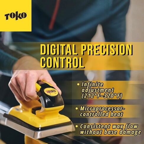TOKO T14 1200W مكواة الشمع الرقمية للتزلج والتزحلق على الجليد - أداة إزالة الشعر بالشمع الدقيقة المريحة للاستخدام المنزلي والمهني - 110 فولت للاستخدام في الولايات المتحدة الأمريكية in Saudi Arabia