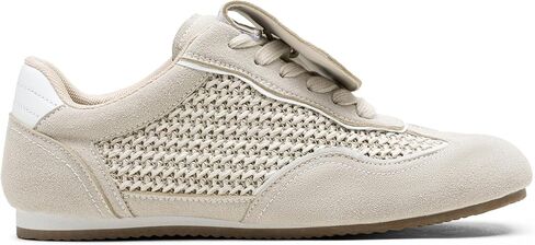 Vepose Women's Fashion Sneakers,Casual Walking Square Toe 8203 Comfortable Vintage Breathable Woven Raffia Shoes in Saudi Arabia