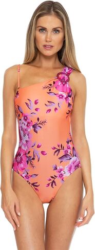 Becca by Rebecca Virtue in Full Bloom Arabella Asymmetrical One-Piece in Saudi Arabia