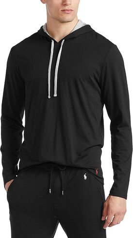 POLO RALPH LAUREN Supreme Comfort Loungewear Hoodie Polo Black/Andover Heather/Rl2000 Red Pp MD in Saudi Arabia