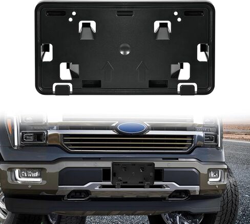 حامل لوحة الترخيص الأمامي لـ Ford F-150 2024 2025 OEM-Style المصد الأمامي لوحة الترخيص جبل لملحقات 2024 2025 Ford F150 2.7L 3.5L، استبدال #RL3Z17A385BA in Saudi Arabia