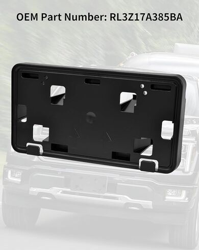 حامل لوحة الترخيص الأمامي لـ Ford F-150 2024 2025 OEM-Style المصد الأمامي لوحة الترخيص جبل لملحقات 2024 2025 Ford F150 2.7L 3.5L، استبدال #RL3Z17A385BA in Saudi Arabia
