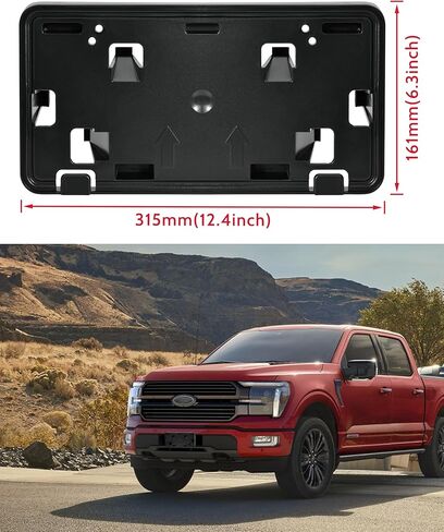 حامل لوحة الترخيص الأمامي لـ Ford F-150 2024 2025 OEM-Style المصد الأمامي لوحة الترخيص جبل لملحقات 2024 2025 Ford F150 2.7L 3.5L، استبدال #RL3Z17A385BA in Saudi Arabia