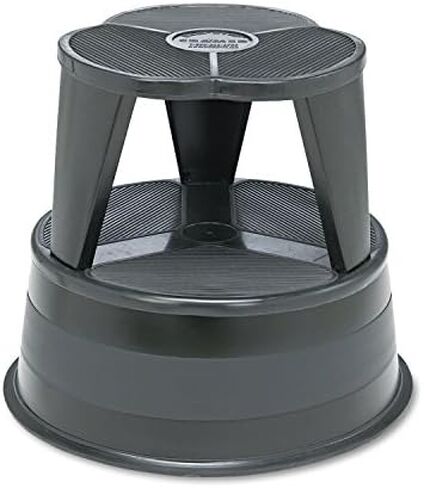مقعد من الفولاذ بخطوتين بسعة تحميل 300 رطل. اللون: أسود in Saudi Arabia