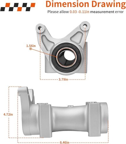 Rear Axle Bearing Housing Carrier Kit For Suzuki QuadSport 400 Z LT-Z400 LT-Z400Z 2003-2008 64715-07G0V 64731-07G00 in Saudi Arabia