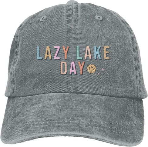 Lazy Lake Day | Lake Life Baseball Cap Golf Dad Hat Cotton Hat for Men Women in Saudi Arabia