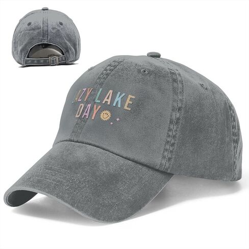 Lazy Lake Day | Lake Life Baseball Cap Golf Dad Hat Cotton Hat for Men Women in Saudi Arabia