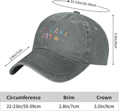 Lazy Lake Day | Lake Life Baseball Cap Golf Dad Hat Cotton Hat for Men Women in Saudi Arabia