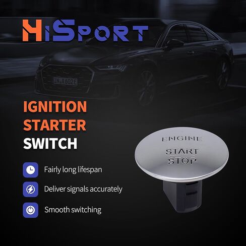 HiSport 2215450714 Engine Start Stop Button Switch - Compatible with Mercedes-Benz C63 AMG C300 CLA45 AMG CLA250 GLA250 GLE350 S550 SL500 C250 E250 E350 E400 E550 GL350 2008-2017 - Replace 2215450514 in Kuwait