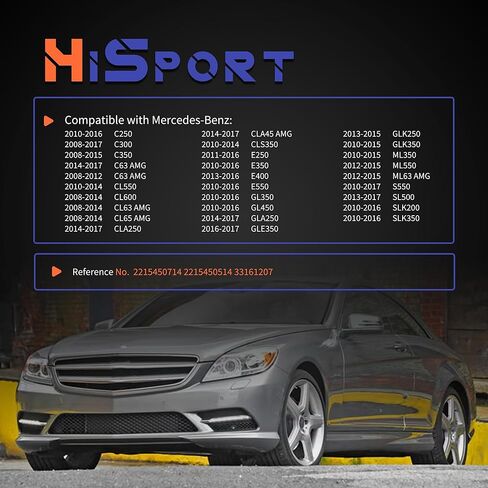 HiSport 2215450714 Engine Start Stop Button Switch - Compatible with Mercedes-Benz C63 AMG C300 CLA45 AMG CLA250 GLA250 GLE350 S550 SL500 C250 E250 E350 E400 E550 GL350 2008-2017 - Replace 2215450514 in Kuwait