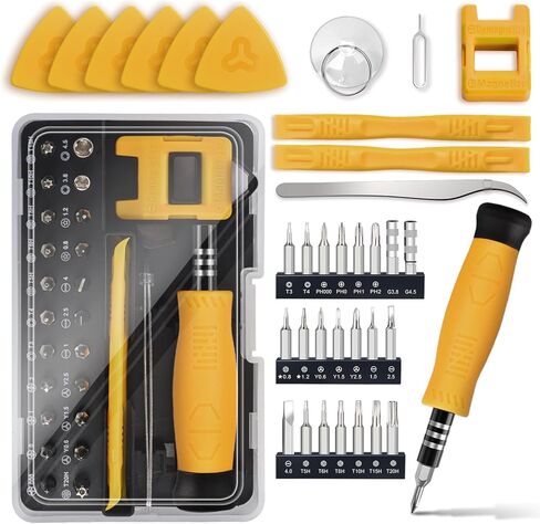 Electronics Precision Screwdriver Set: 50PCS Multi-Function Tool Kit, Foam Insert Storage & Ergonomic Handle, and Replaceable Screwdriver Bits for Computer Laptops and Phone Repair in Saudi Arabia
