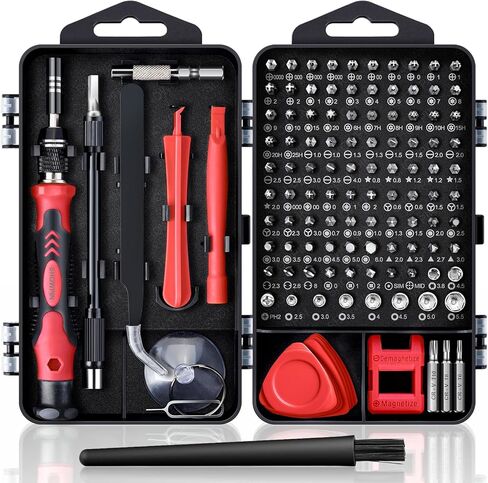 Electronics Precision Screwdriver Set: 50PCS Multi-Function Tool Kit, Foam Insert Storage & Ergonomic Handle, and Replaceable Screwdriver Bits for Computer Laptops and Phone Repair in Saudi Arabia