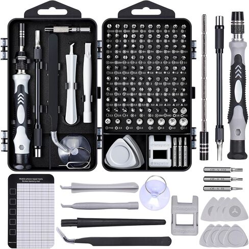 Electronics Precision Screwdriver Set: 50PCS Multi-Function Tool Kit, Foam Insert Storage & Ergonomic Handle, and Replaceable Screwdriver Bits for Computer Laptops and Phone Repair in Saudi Arabia