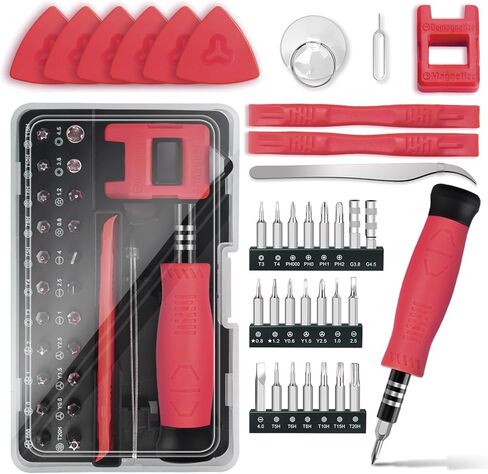 Electronics Precision Screwdriver Set: 50PCS Multi-Function Tool Kit, Foam Insert Storage & Ergonomic Handle, and Replaceable Screwdriver Bits for Computer Laptops and Phone Repair in Saudi Arabia