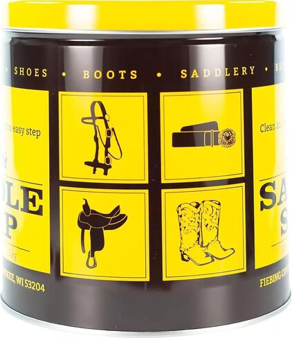 Fiebing's Yellow Saddle Soap for Leather (5 Pounds) - Leather Cleaner & Conditioner to Soften, Protect & Restore Leathercraft - Leather Soap for Car Seat, Couch, Shoe, Purse, Boot, Bag, & Saddles in Saudi Arabia