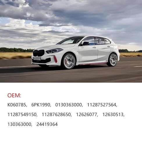 حزام محرك اعوج من AUCERAMIC K060785 مناسب لسيارات BMW 128I 323I 325I 325XI 328I 328XI 330I 330XI 525I 525XI 528I 528XI 530I 530XI X3 X5 2006-2013 كاديلاك شيفروليه جي إم سي لينكولن 2018-2023 in Saudi Arabia