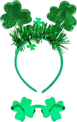 عصابات رأس ونظارات شمسية لعيد القديس باتريك، نظارات البرسيم الأخضر لحفلات عيد القديس باتريك، إكسسوارات in Kuwait