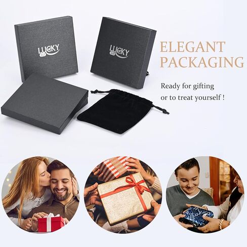 أساور للرجال - سوار من الفولاذ المقاوم للصدأ بمشبك سلسلة فرانكو للرجال باللون الأسود SL-52-Z1 in Kuwait