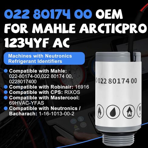 022 80174 00 مستشعر الأكسجين البديل OEM لآلات Mahle ArcticPro 1234yf AC المزودة بمعرفات مبردات النيوترونات، متوافق مع Robinair: 16916، Neutronics/Bacharach: 1-16-1013-00-2 in Kuwait