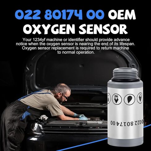 022 80174 00 مستشعر الأكسجين البديل OEM لآلات Mahle ArcticPro 1234yf AC المزودة بمعرفات مبردات النيوترونات، متوافق مع Robinair: 16916، Neutronics/Bacharach: 1-16-1013-00-2 in Kuwait