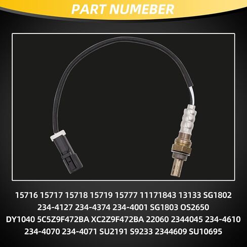 O2 Oxygen Sensor 15716 Downstream Upstream Compatible with 1990-2014 Ford F150 F250 F350 Ranger Explorer Escape Focus Lincoln Tribute Mercury Jaguar# 15717 15664 234-4045 in Saudi Arabia