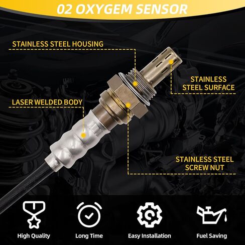 O2 Oxygen Sensor 15716 Downstream Upstream Compatible with 1990-2014 Ford F150 F250 F350 Ranger Explorer Escape Focus Lincoln Tribute Mercury Jaguar# 15717 15664 234-4045 in Saudi Arabia