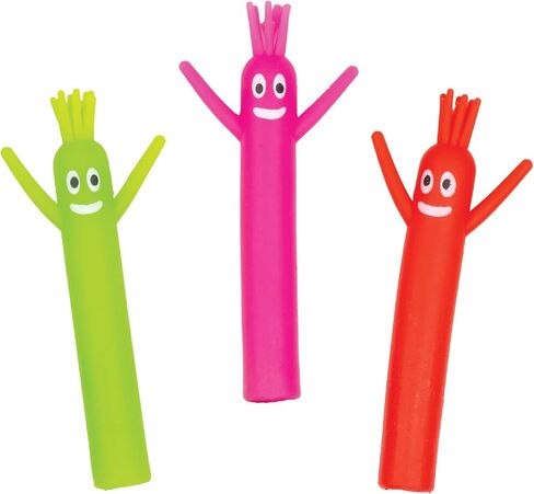 Raymond Geddes Tube Guy Pencil Toppers – Pack of 24 – Neon Wiggling Pencil Accessories for Kids, Classrooms, and Party Favors in Saudi Arabia