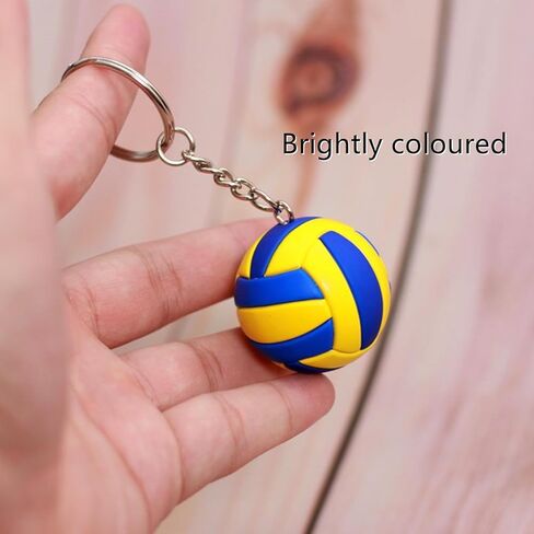 3 قطعة سلاسل المفاتيح الكرة الطائرة المحمولة الكرة الطائرة كيرينغ الكرة الطائرة اكسسوارات الكرة الطائرة الصغيرة قلادة للرجال والنساء in Kuwait