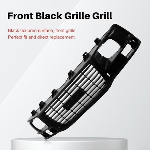 Replacement Parts Front Black Grille Grill Compatible With 03-17 GMC Savana 1500 2500 3500 Van Fits Sealed Beam Head Lamp Type GM1200531 25746054 in Saudi Arabia