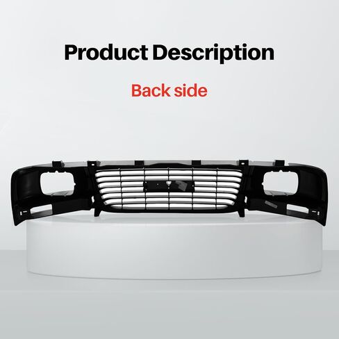 Replacement Parts Front Black Grille Grill Compatible With 03-17 GMC Savana 1500 2500 3500 Van Fits Sealed Beam Head Lamp Type GM1200531 25746054 in Saudi Arabia