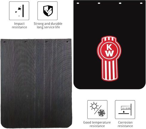 اللوحات الطينية لنصف الشاحنة، 24 بوصة × 30 بوصة من البوليمر للخدمة الشاقة، اللوحات الواقية من الطين، اللوحات الطينية شبه السوداء in Kuwait