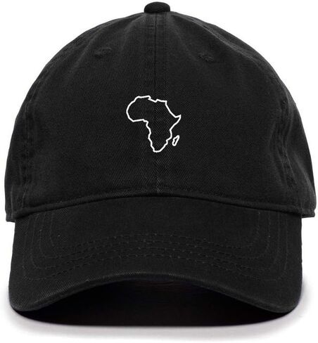 Tech Design Africa Map Baseball Cap Embroidered Cotton Adjustable Dad Hat in Saudi Arabia