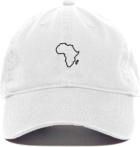 Tech Design Africa Map Baseball Cap Embroidered Cotton Adjustable Dad Hat in Saudi Arabia