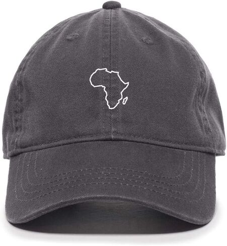 Tech Design Africa Map Baseball Cap Embroidered Cotton Adjustable Dad Hat in Saudi Arabia