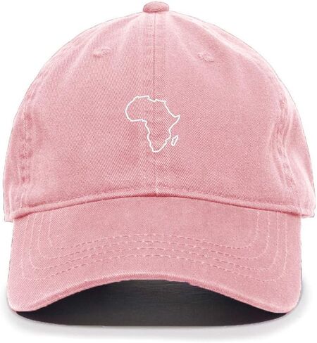 Tech Design Africa Map Baseball Cap Embroidered Cotton Adjustable Dad Hat in Saudi Arabia
