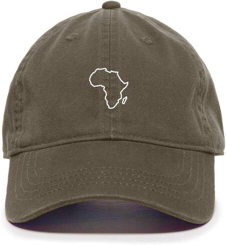 Tech Design Africa Map Baseball Cap Embroidered Cotton Adjustable Dad Hat in Saudi Arabia