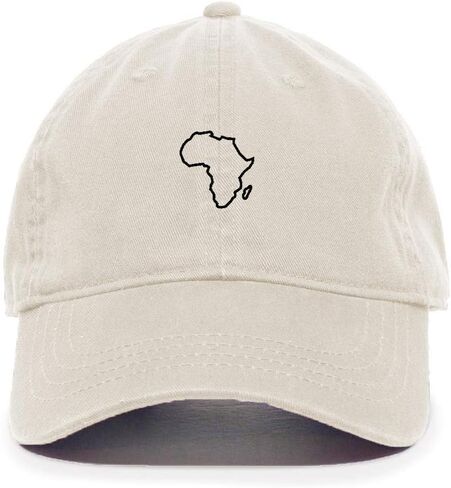 Tech Design Africa Map Baseball Cap Embroidered Cotton Adjustable Dad Hat in Saudi Arabia