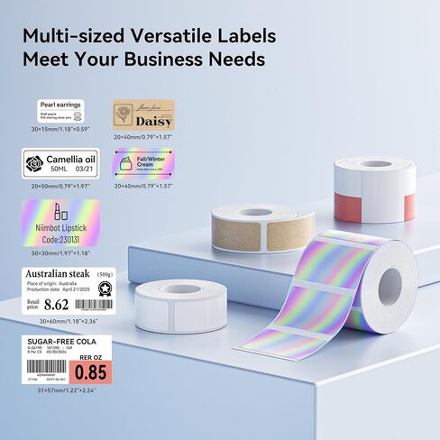 NIIMBOT M2 Thermal Transfer 2Inch Bluetooth Label Maker with 40×20mm Hologram Label Tape for Office Small Business School Home Cable Storage, Compatible with Phones & PC in Saudi Arabia