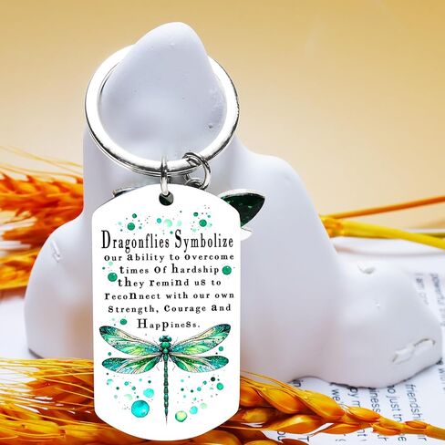 Inspirational Dragonfly Gifts For Women Encouragement Gifts For Girls Friends Dragonfly Lovers Jewelry Cute Dragonflies Keychains For Birthday Christmas Stocking Stuffers in Saudi Arabia