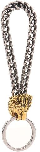 TURTLEDOVE Luxury Gold Lion Head Keychain, Stainless Steel Key Chain, The King of Beasts Keyring in Saudi Arabia