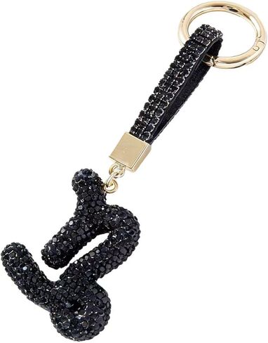 12 Constellation Keychain with Black Crystal Embellishments, Car Phone Bag Pendant Accessories, 5.1 x 2.36 Inches in Saudi Arabia