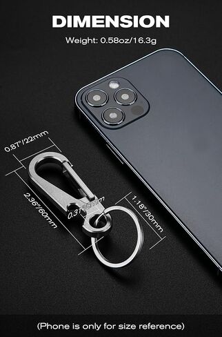 مشبك سلسلة مفاتيح من التيتانيوم من كيبو لينك مع فتاحة زجاجات، مشبك حلقة تسلق صغير EDC حامل سلسلة مفاتيح للرجال والنساء، OLM02 in Kuwait