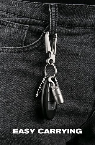 مشبك سلسلة مفاتيح من التيتانيوم من كيبو لينك مع فتاحة زجاجات، مشبك حلقة تسلق صغير EDC حامل سلسلة مفاتيح للرجال والنساء، OLM02 in Kuwait