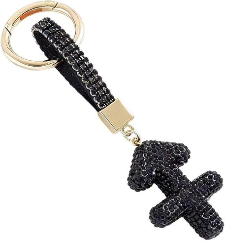 12 Constellation Keychain with Black Crystal Embellishments, Car Phone Bag Pendant Accessories, 5.1 x 2.36 Inches in Saudi Arabia