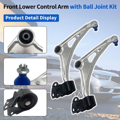 RK623548 RK623549 Front Lower Control Arm and Ball Joint Assembly Compatible with 2016-2022 Honda Passport/Pilot/Ridgeline, Fit for 2014-2020 Acura MDX Replace #51360-T6Z-A00 51360-TZ5-A00 in Kuwait