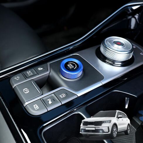 Center Console Driving Mode Rotary Switch Cover Compatible with Kia Sorento 2021-2026 Accessories, Car Interior Trim-Blue in Saudi Arabia