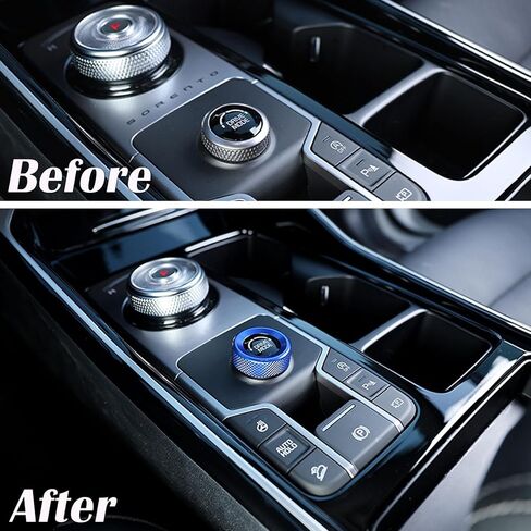 Center Console Driving Mode Rotary Switch Cover Compatible with Kia Sorento 2021-2026 Accessories, Car Interior Trim-Blue in Saudi Arabia